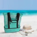 Insulation Lunch Bag Picnic Net Beach Handbag Food Beverage Storage (Green)