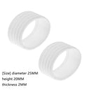5pcs Tennis Racket Handle Ring Badminton Racquet Grip Band Overgrip (White)