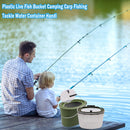 Portable Live Fish Bucket Outdoor Camping Fishing Tackle Storage Tool (S) Newly