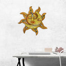 Metal Sun Moon Art Crafts Rust-proof Wall Ornament Gift Home Garden Decor Newly