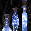 10pcs LED Solar Bottle String Light Diamond Cork Fairy Lamp Decor (White) Newly
