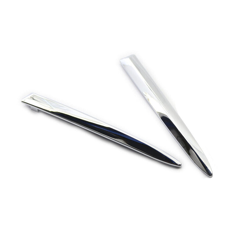 Front Bumper Lower Chrome Moulding Trim for FIAT 500 2007-2015 (1 Pair) Newly