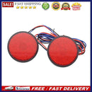 2x 12V Round LED Motorcycle Tail Lights Brake Turn Signal Lamps Rear Reflectors