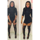 Women Long Sleeve Party3 Dress Evening Cocktail Mini Dress Clubwear L