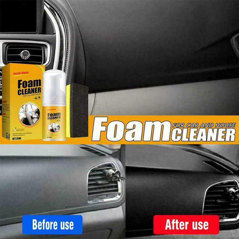 Car Interior Cleaning Agent With Sponge Interior Cleaning Refresher Foam O5L0