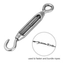 Stainless Steel Wire Hook Eye Turn Buckle Rope Tensioner Hardware Accessories