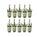 10pcs/set A/C Valve Cores Green for R134a Car Automobile Air Conditioning Valve