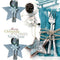 Christmas Stars Tableware Cutlery Holder Silverware Table Bags Decors Fork P8T4