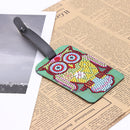 DIY Special Shaped Diamond Painting Bird Design Leather Boarding Pass Craft