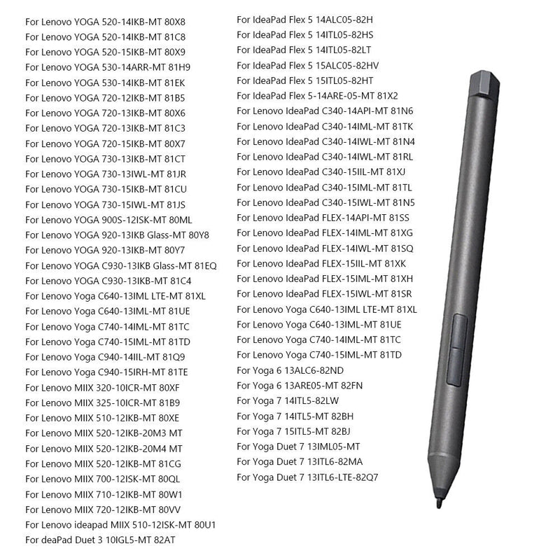 Notebook Active Stylus for Lenovo IdeaPad Flex 5/Yoga 520 530 720 C730 920 C940