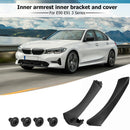 Left Side Inner Door Panel Handle Trim+ Cover for E90 E91 3 Series (Black) Newly