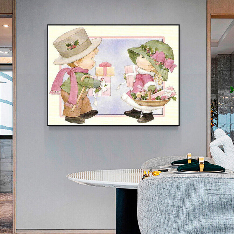 5D DIY Full Round Drill Diamond Painting Kids Presents Rhinestone Artwork