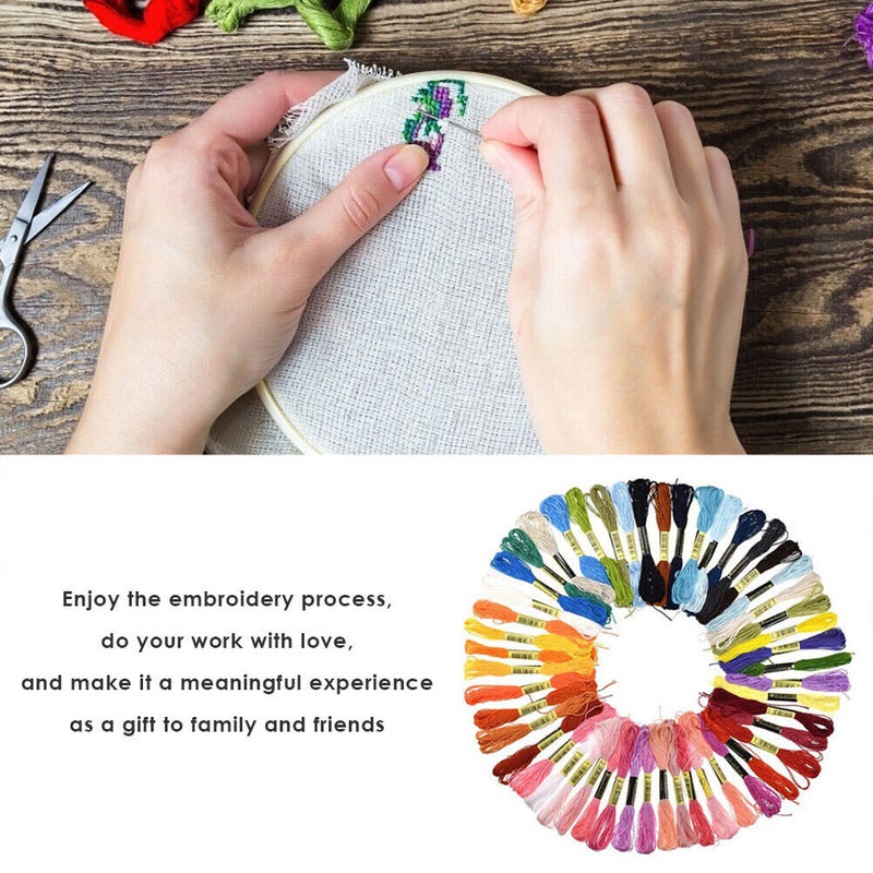 Embroidery Tool Set Threads Pen Threaders Kit for DIY Cross Stitch Sewing C