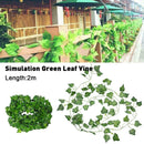 Ivy Leaf Garland Green Plant Plastic Vine Foliage Home Garden 2M Decor F2L0