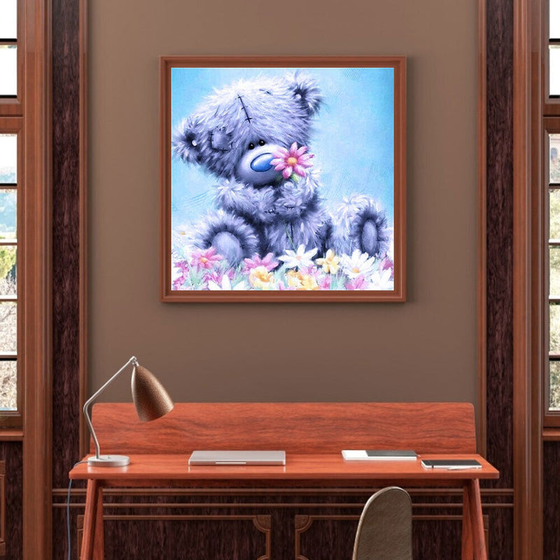 5D DIY Diamond Painting Full Round Drill Animal Bear Wall Decor Rhinestone Art