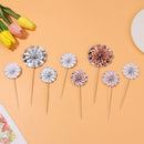 Decoration Kids Party Supplies Colorful Cake Insert 4 Pcs/Set Round Folding Fan