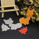 Snowvirtuos Christmas Tree Cat Cut the Stencil DIY Scrapbooking Album