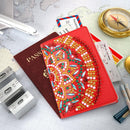 DIY Special Shaped Diamond Painting PU Leather Travel Passport Protective Cover