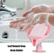 Leaf Shaped Soap Drain Holder Punch-Free Toilet Laundry Tray Gadgets (Pink)