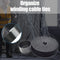 1m Durable Self Adhesive Cable Fastener Tape Wire Strap (Black 100x1cm)