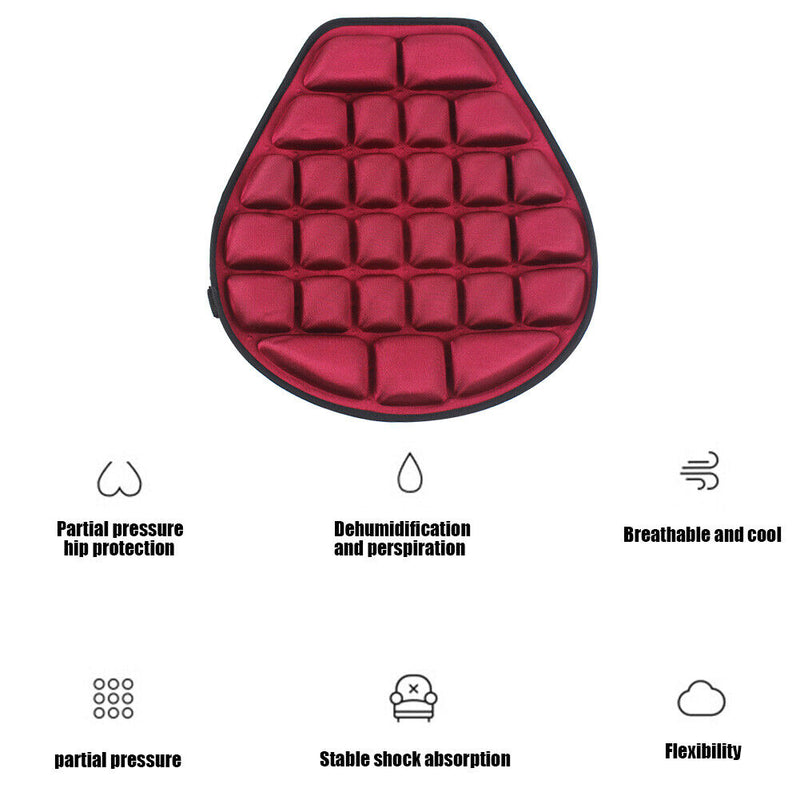 Motorcycle Seat Pad Cushion Sunscreen Mat Shock Absorb Anti Brief Air Cushion