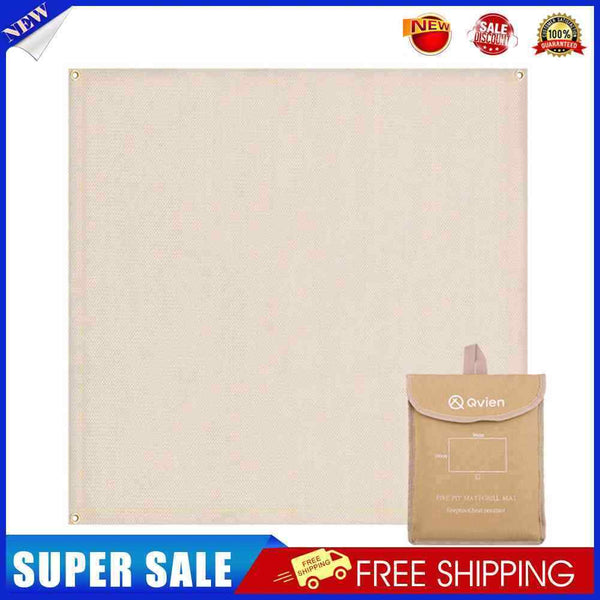 #A Qvien Camping Fireproof Cloth Flame Retardant Insulation Fire Pit Mat for Pic