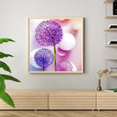 Handmade DIY Full Round Drill Diamond Painting 5D Dandelion Poster Kit