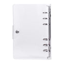 PVC Loose-Leaf Shell Notebook Diary Hand Account Binder (Transparent A6)