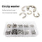 #A 580 Packs Circlip Retaining Ring Oil Resistance E-Clip Washer for M1.5-M10