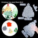 Home Ornament Handmade Merry Christmas Xmas Tree Silicone  Mould Christmas Mold