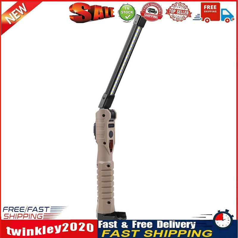 Portable LED Work Light Flashlight USB Magnet Handheld Folding Night Lamp Newly