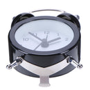 Mini Cartoon Dial Number Round Desk Children Metal Alarm Clock(Black)