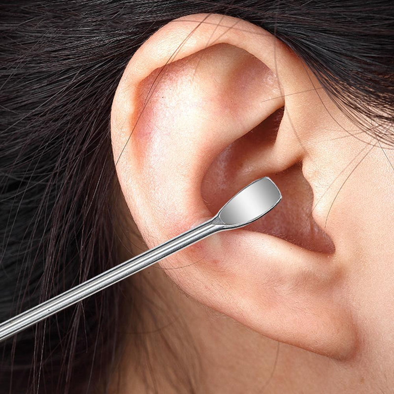 6pcs Ear Wax Picker Kit Health Care Curette Earpick Household Tool (Yellow)