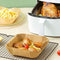 100pcs Air Fryer Paper Liner Mat Steamer Oven Baking Paper Tray (C Beige)