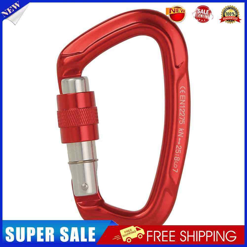 Aluminum Carabiner Outdoor Camping Climbing Hammock Lock Buckle (Red)