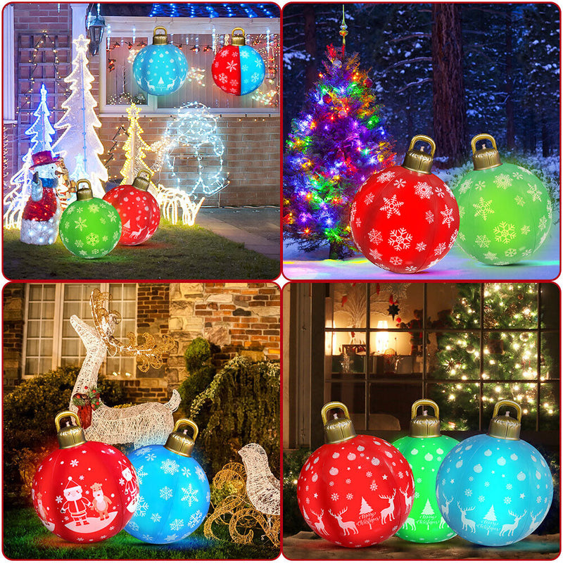 #A Christmas Decorated Ball with Light with Remote Control Inflatable Kids Gif