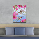 Hand Painted Artwork Frameless DIY Flying Bird Painting By Numbers Art Picture