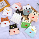 Birthday Gift Invitation DIY Cartoon Animal Greeting Card Thanks Message