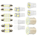 14Pcs LED Interior Package Kit For T10 36mm Map Dome License Plate Lights Newly
