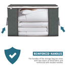 Large Capacity Clothes Storage Bag Organizer with Reinforced Handle Thick F