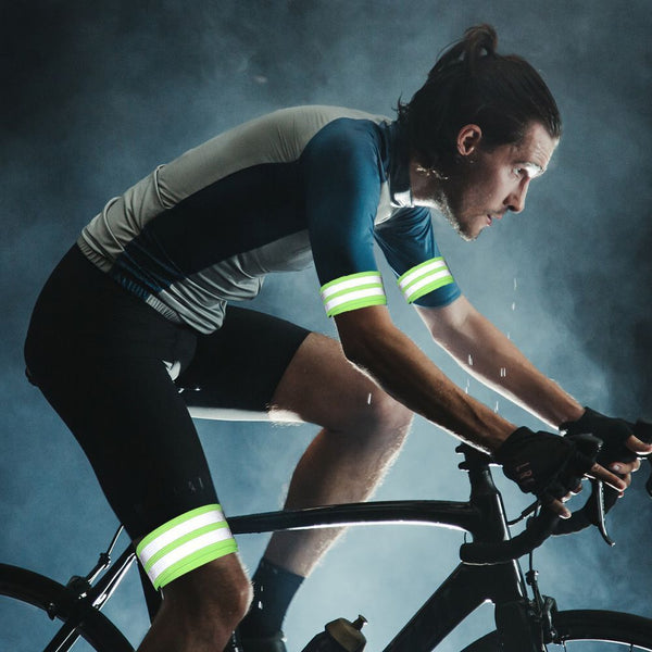 Wristband Bicycle Bind Strap Cycling Reflective Strips Warning Armband