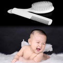 2pcs 0-3Y Baby Set Hairbrush Head Massager Soft Gentle Comb Kids Hair Care