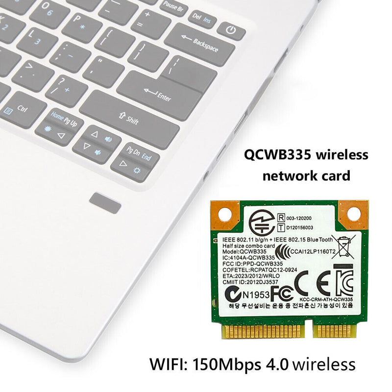QCWB335 Half Mini PCIe WiFi Bluetooth-compatible 4.0 Adapter Wireless Card