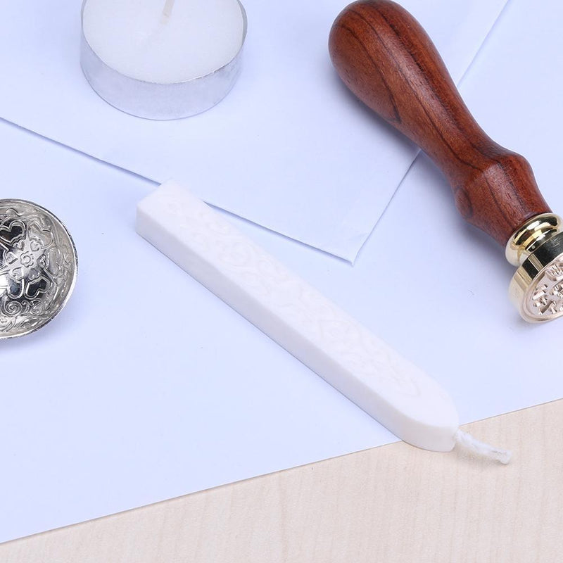 Retro DIY Sealing Strip Branding Paint Stamp Seal Wax Beeswax Stick/White