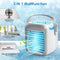 Mini Desktop Air Cooler Fan USB 3 Modes Portable Air Conditioner with Handle