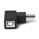USB 2.0 Type B Male to Female Adapter Right Angled for Printer (Up)