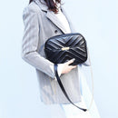 PU Leather Messenger Bags Women Shoulder Crossbody Solid Color Chain Handbags