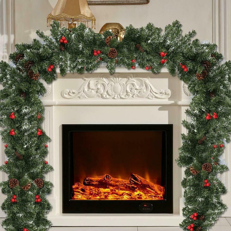 Decorative Wreaths Christmas Wreath Pine Needle Door Hanging Party Ornaments