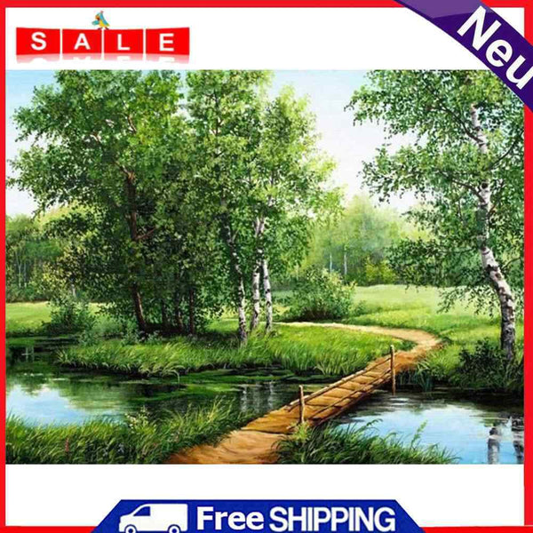 Diamond Painting 5D Full Round Drill Mosaic DIY Mountain Water Bedroom Decor