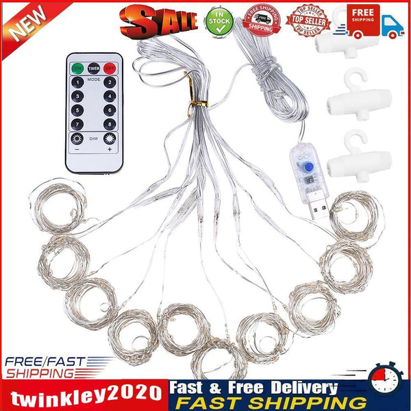 200 LED Fairy String Lights Garland Lamp with Remote (Hook Colorful) Newly